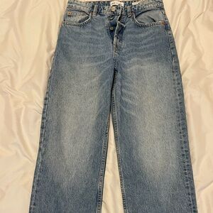 Zara high waisted wide leg jeans